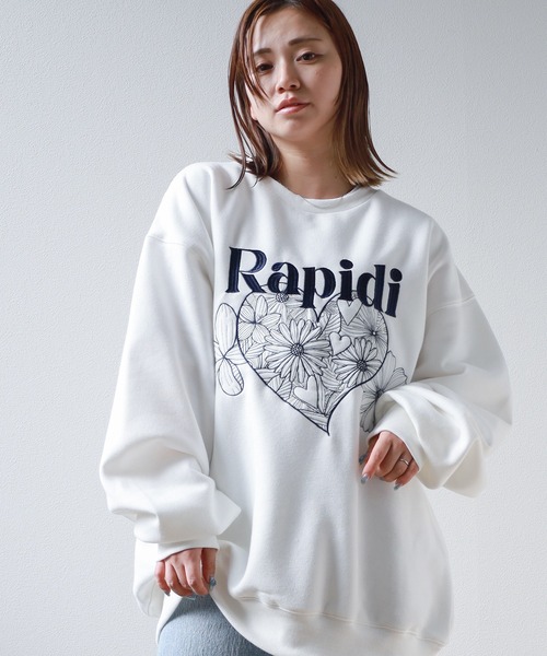 rosymonster フラワー刺繍ロゴスウェット新品未使用11/29まで