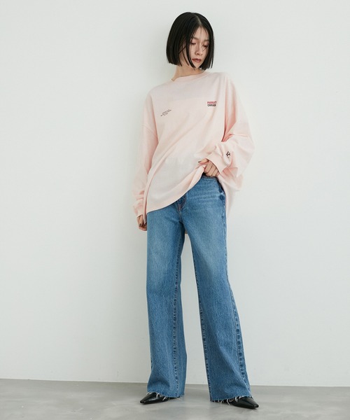 PARROTT CANVAS(パロットキャンバス)の「【PARROTT CANVAS for ADAM ET ROPE' 】別注 L/S TEE(Tシャツ/カットソー・レディース・グレー系その他/ピンク・FREE)」の5枚目の写真