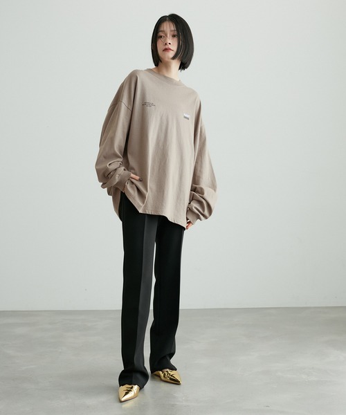 PARROTT CANVAS(パロットキャンバス)の「【PARROTT CANVAS for ADAM ET ROPE' 】別注 L/S TEE(Tシャツ/カットソー・レディース・グレー系その他/ピンク・FREE)」の7枚目の写真