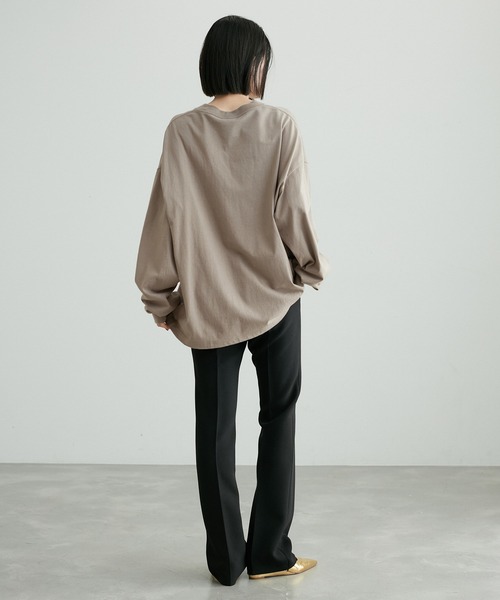 PARROTT CANVAS(パロットキャンバス)の「【PARROTT CANVAS for ADAM ET ROPE' 】別注 L/S TEE(Tシャツ/カットソー・レディース・グレー系その他/ピンク・FREE)」の8枚目の写真