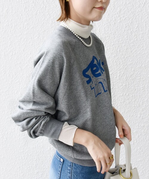 【セール】〈洗濯機可能〉ラグラン スリーブ ロゴ スウェット（スウェット）｜SHIPS（シップス）