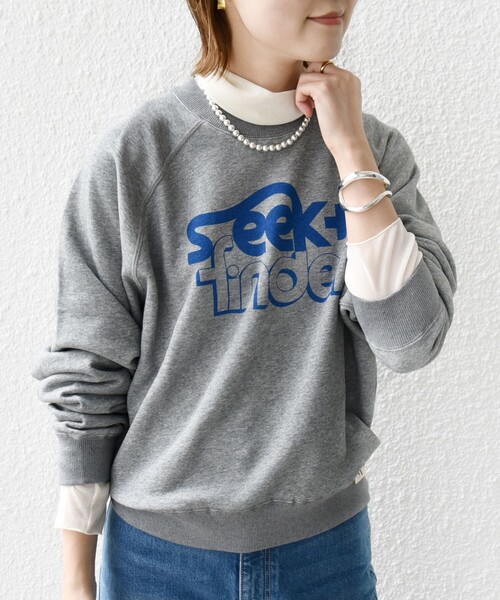 【セール】〈洗濯機可能〉ラグラン スリーブ ロゴ スウェット（スウェット）｜SHIPS（シップス）