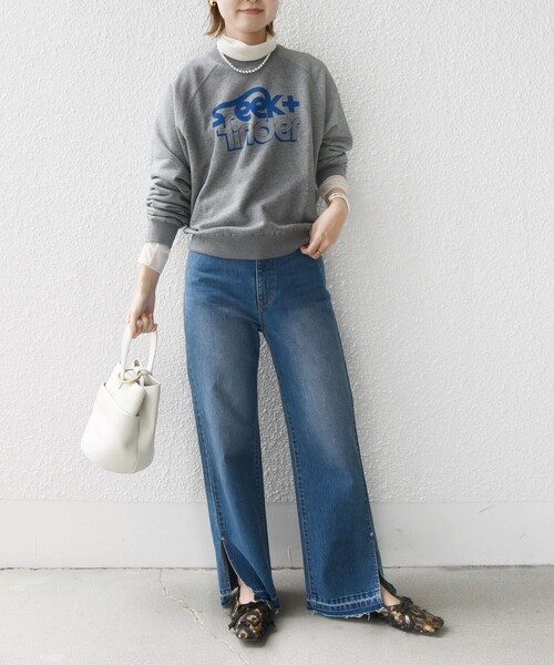 【セール】〈洗濯機可能〉ラグラン スリーブ ロゴ スウェット（スウェット）｜SHIPS（シップス）