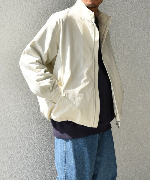 【セール】【WEB限定】SHIPS any: オーバーサイズ コットン ギャバジン スピンドル トラック ブルゾン 24FW◇（ブルゾン）｜SHIPS any（シップス エニィ）