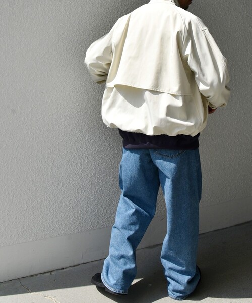 【セール】【WEB限定】SHIPS any: オーバーサイズ コットン ギャバジン スピンドル トラック ブルゾン 24FW◇（ブルゾン）｜SHIPS any（シップス エニィ）