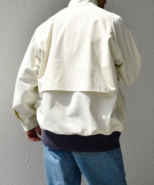 【セール】【WEB限定】SHIPS any: オーバーサイズ コットン ギャバジン スピンドル トラック ブルゾン 24FW◇（ブルゾン）｜SHIPS any（シップス エニィ）