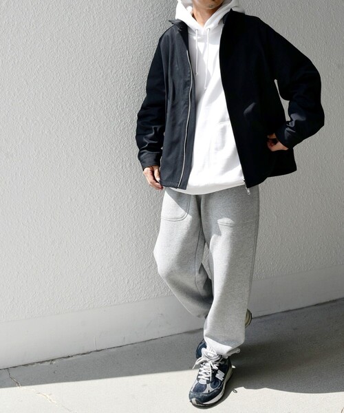 【セール】【WEB限定】SHIPS any: オーバーサイズ コットン ギャバジン スピンドル トラック ブルゾン 24FW◇（ブルゾン）｜SHIPS any（シップス エニィ）