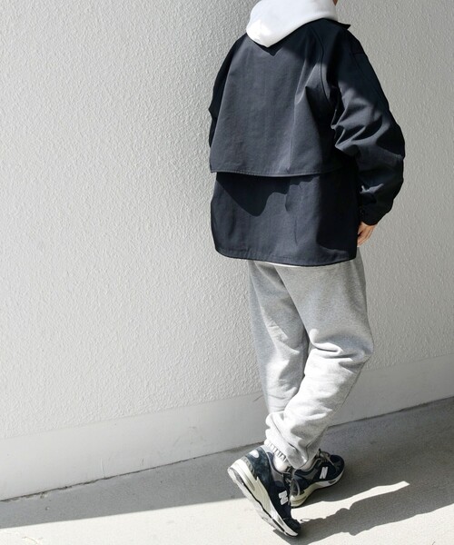 【セール】【WEB限定】SHIPS any: オーバーサイズ コットン ギャバジン スピンドル トラック ブルゾン 24FW◇（ブルゾン）｜SHIPS any（シップス エニィ）