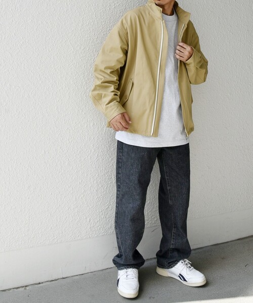 【セール】【WEB限定】SHIPS any: オーバーサイズ コットン ギャバジン スピンドル トラック ブルゾン 24FW◇（ブルゾン）｜SHIPS any（シップス エニィ）