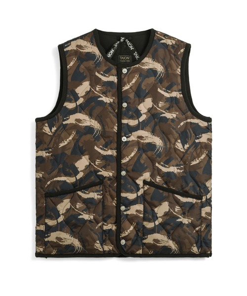 TAION(タイオン)】〈ユニセックス〉ミリタリー クルーネックボタン