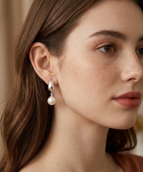 Burner（バーナー）の「【CHI SELECT】パールシンプル デザイン ピアス chi-pierce-00724【GBT】（ピアス（両耳用）・レディース・シルバー/ゴールド・FREE）」の8枚目の写真