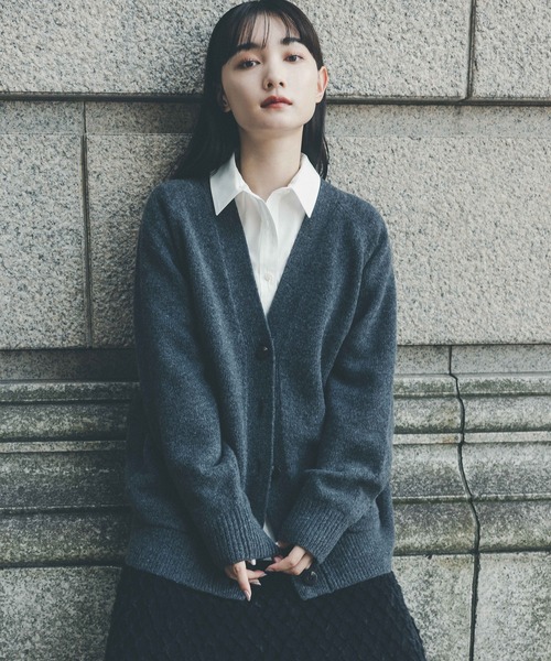 【セール】◆ＨＡＭＩＬＴＯＮ Ｖネックポケットカーディガン（カーディガン/ボレロ）｜N.（N. Natural Beauty Basic）（エヌエヌナチュラルビューティーベーシック）
