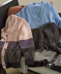 Firsthand | Firsthand/ファーストハンド フラワースパンコールカラーブロッキングカーディガン(カーディガン/ボレロ)