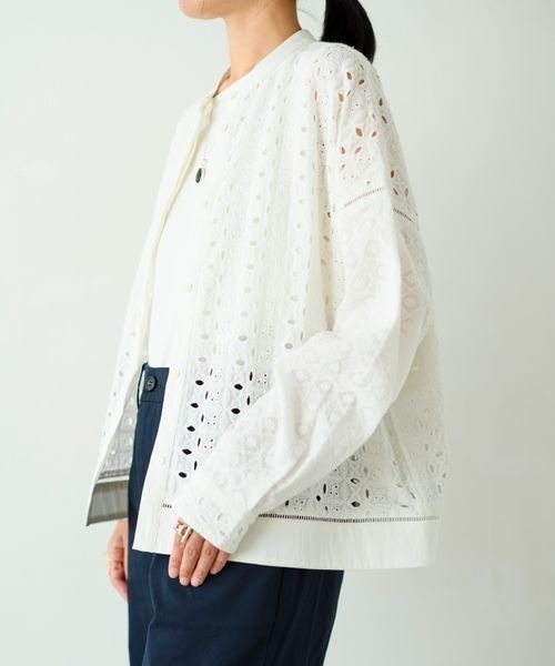 【セール】《ウタオ》サークルレース長袖ブラウス（シャツ/ブラウス）｜studio CLIP（スタディオクリップ）