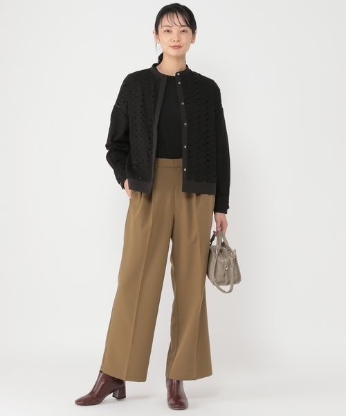 【セール】《ウタオ》サークルレース長袖ブラウス（シャツ/ブラウス）｜studio CLIP（スタディオクリップ）