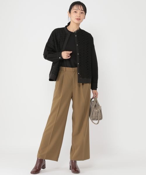 【セール】《ウタオ》サークルレース長袖ブラウス（シャツ/ブラウス）｜studio CLIP（スタディオクリップ）