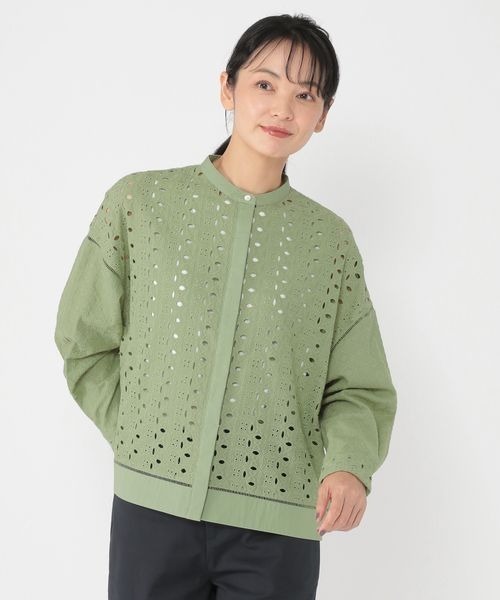 【セール】《ウタオ》サークルレース長袖ブラウス（シャツ/ブラウス）｜studio CLIP（スタディオクリップ）