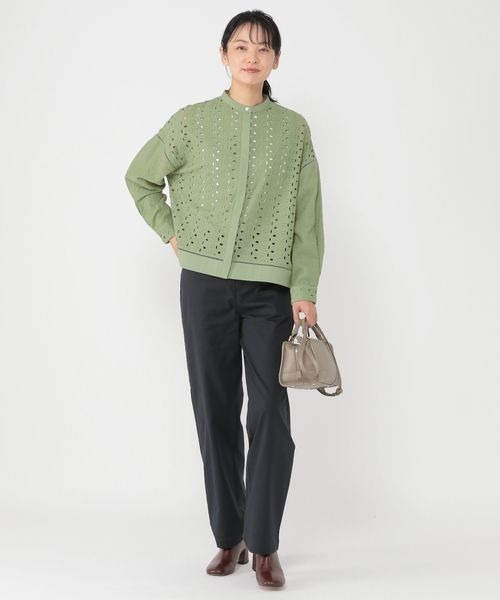 【セール】《ウタオ》サークルレース長袖ブラウス（シャツ/ブラウス）｜studio CLIP（スタディオクリップ）