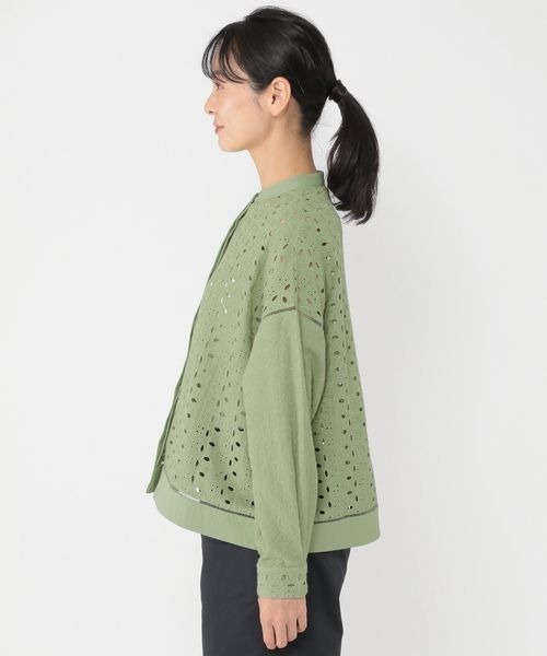 【セール】《ウタオ》サークルレース長袖ブラウス（シャツ/ブラウス）｜studio CLIP（スタディオクリップ）