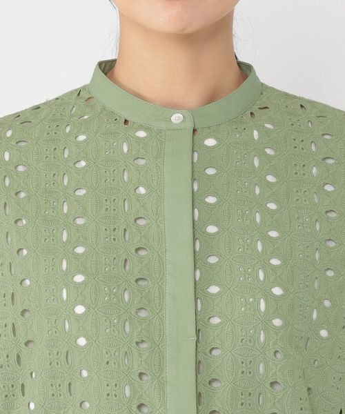 【セール】《ウタオ》サークルレース長袖ブラウス（シャツ/ブラウス）｜studio CLIP（スタディオクリップ）