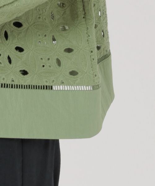 【セール】《ウタオ》サークルレース長袖ブラウス（シャツ/ブラウス）｜studio CLIP（スタディオクリップ）