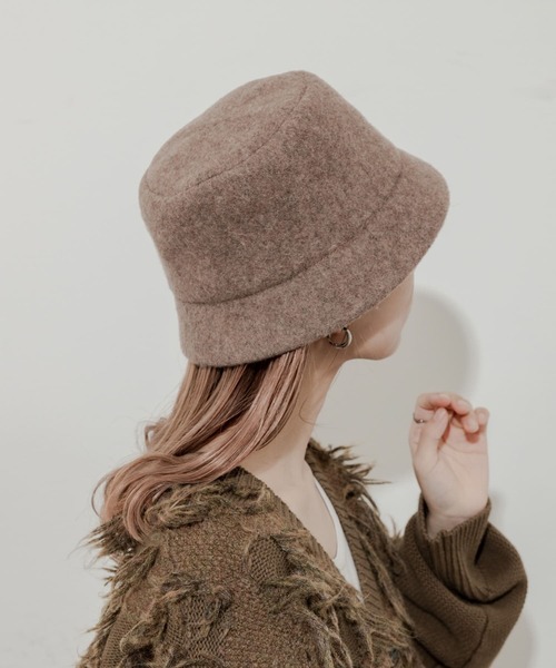 Bon vieux ボンビュー ブラウン バケットハット ウール fit=scale-down,w=1200
