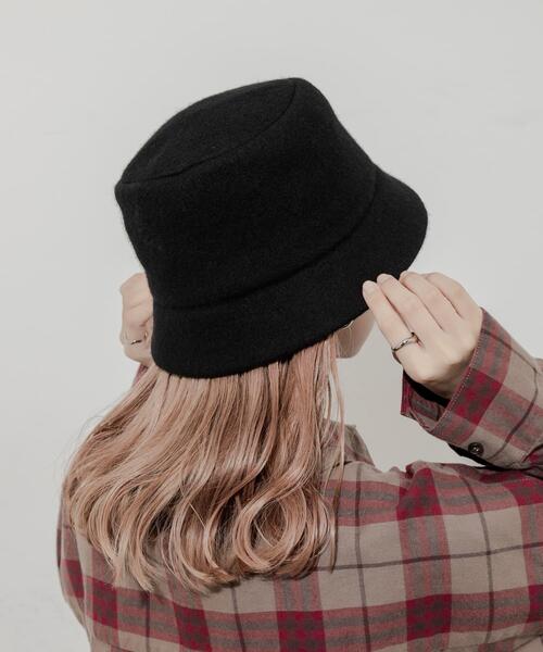 SMELLY（スメリー）の「ソフトウールバケットハット（ハット・レディース・ブラック/グレー/モカ・-）」の12枚目の写真