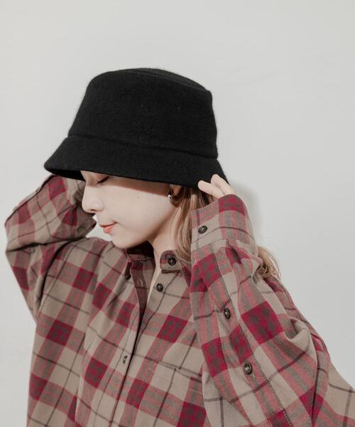 SMELLY（スメリー）の「ソフトウールバケットハット（ハット・レディース・ブラック/グレー/モカ・-）」の19枚目の写真