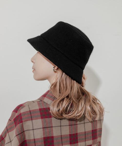 SMELLY（スメリー）の「ソフトウールバケットハット（ハット・レディース・ブラック/グレー/モカ・-）」の18枚目の写真