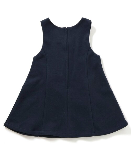 apres les cours（アプレレクール）の「【フォーマル対応】パール付フレアジャンパースカート_アプレレクールマシェリ（ジャンパースカート・キッズ・チェック/ネイビー・80/90/100/110/120/130/140）」の8枚目の写真