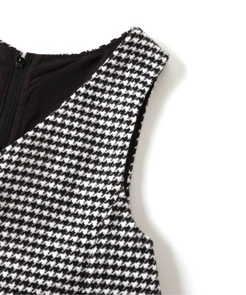 apres les cours（アプレレクール）の「【フォーマル対応】パール付フレアジャンパースカート_アプレレクールマシェリ（ジャンパースカート・キッズ・チェック/ネイビー・80/90/100/110/120/130/140）」の12枚目の写真