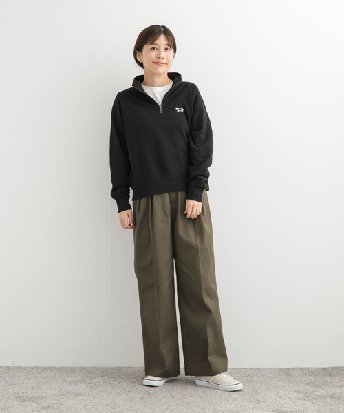 PENNEYS(ぺニーズ)の「『別注』PENNEYS×DOORS THE FOX ハーフジップスウェット(スウェット・レディース・ブラック/ベージュ/ブルー・MEDIUM)」の12枚目の写真