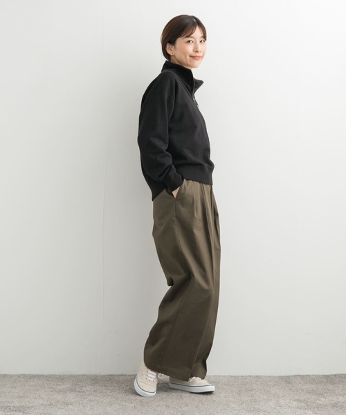 PENNEYS(ぺニーズ)の「『別注』PENNEYS×DOORS THE FOX ハーフジップスウェット(スウェット・レディース・ブラック/ベージュ/ブルー・MEDIUM)」の13枚目の写真