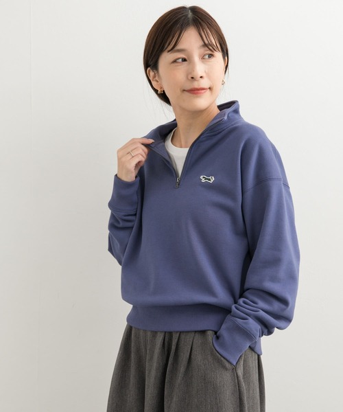 PENNEYS(ぺニーズ)の「『別注』PENNEYS×DOORS THE FOX ハーフジップスウェット(スウェット・レディース・ブラック/ベージュ/ブルー・MEDIUM)」の14枚目の写真