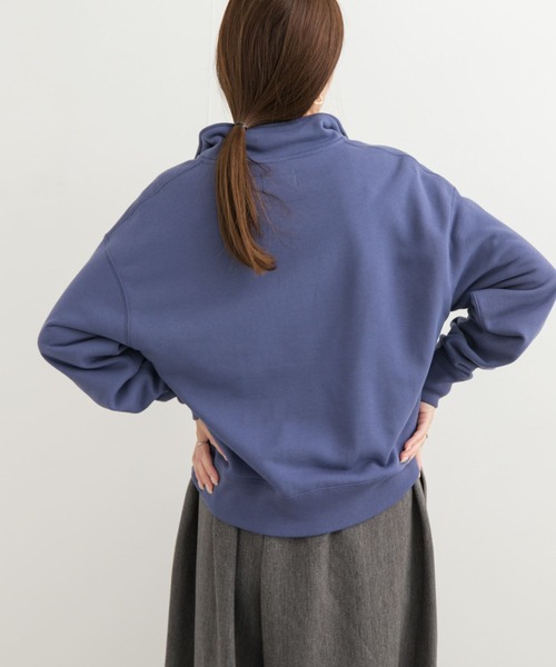PENNEYS(ぺニーズ)の「『別注』PENNEYS×DOORS THE FOX ハーフジップスウェット(スウェット・レディース・ブラック/ベージュ/ブルー・MEDIUM)」の15枚目の写真