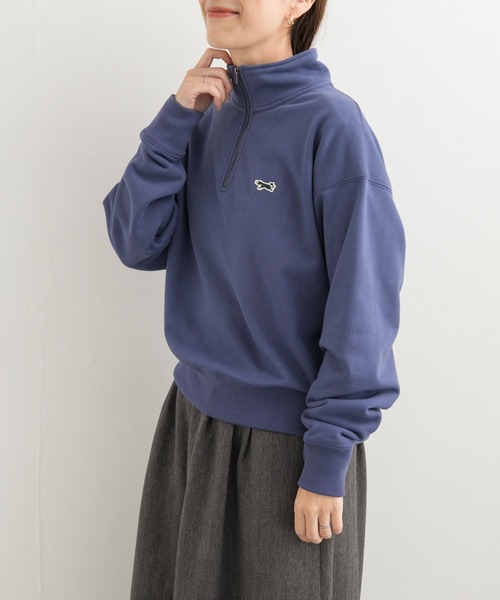 PENNEYS(ぺニーズ)の「『別注』PENNEYS×DOORS THE FOX ハーフジップスウェット(スウェット・レディース・ブラック/ベージュ/ブルー・MEDIUM)」の17枚目の写真