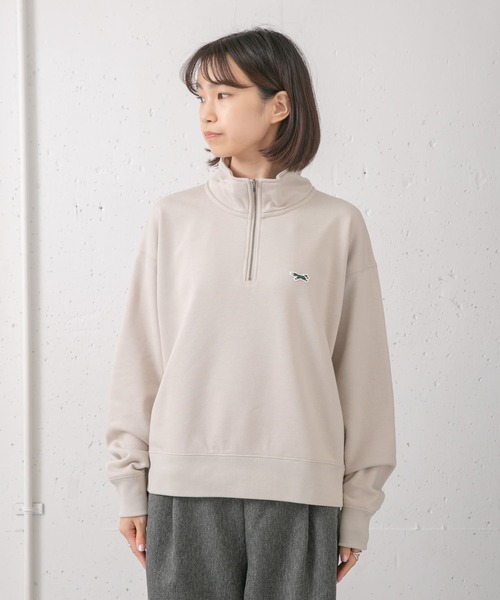 PENNEYS(ぺニーズ)の「『別注』PENNEYS×DOORS THE FOX ハーフジップスウェット(スウェット・レディース・ブラック/ベージュ/ブルー・MEDIUM)」の18枚目の写真
