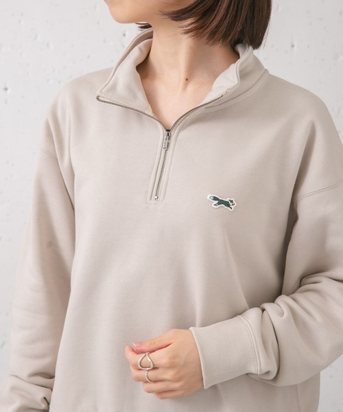 PENNEYS(ぺニーズ)の「『別注』PENNEYS×DOORS THE FOX ハーフジップスウェット(スウェット・レディース・ブラック/ベージュ/ブルー・MEDIUM)」の22枚目の写真