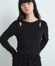 cut-out lame top