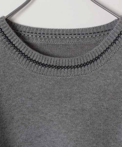 あ ページ JEANASIS（ジーナシス）の「12Gバイカラーステッチタックプルオーバー