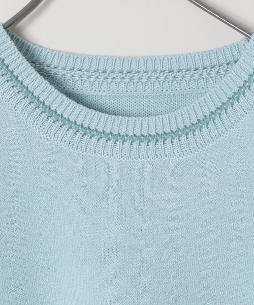 ☆なぁ☆ JEANASIS（ジーナシス）の「12Gバイカラーステッチタックプルオーバー