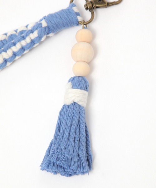BAYFLOW(ベイフロー)の「BFマクラメショートストラップ(スマホグッズ・レディース・グリーン/ブルー・0)」の6枚目の写真