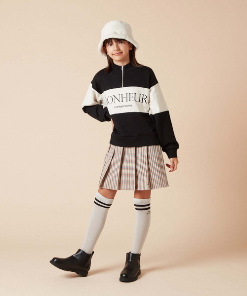 a.v.v（アーヴェヴェ）の「[KIDS]ボアバケットハット（ハット・キッズ・アイボリー/ライトグレー・120）」の18枚目の写真