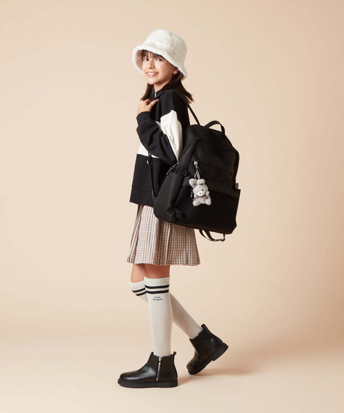 a.v.v（アーヴェヴェ）の「[KIDS]ボアバケットハット（ハット・キッズ・アイボリー/ライトグレー・120）」の21枚目の写真