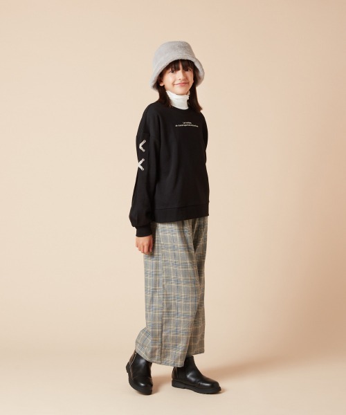 a.v.v（アーヴェヴェ）の「[KIDS]ボアバケットハット（ハット・キッズ・アイボリー/ライトグレー・120）」の13枚目の写真