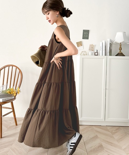 【新品未開封】BALO Libertyワンピース セール】 【LIBERTY】シャーリングワンピース《2025summer catalog