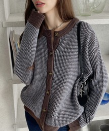 ワッフル」に該当するレディースのカーディガン/ボレロファッション