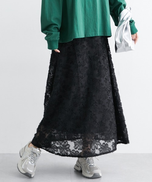 nissen(ニッセン)の「シアージャガードAラインスカート(スカート・レディース・レッド/ブラック/グレー・M/L)」の4枚目の写真