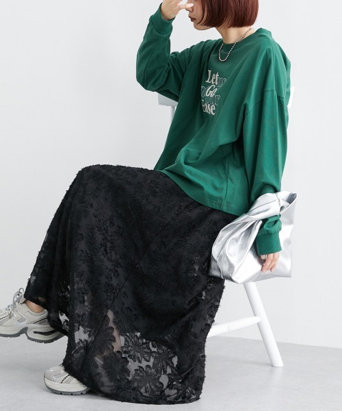 nissen(ニッセン)の「シアージャガードAラインスカート(スカート・レディース・レッド/ブラック/グレー・M/L)」の6枚目の写真