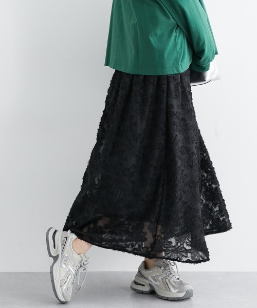 nissen(ニッセン)の「シアージャガードAラインスカート(スカート・レディース・レッド/ブラック/グレー・M/L)」の7枚目の写真